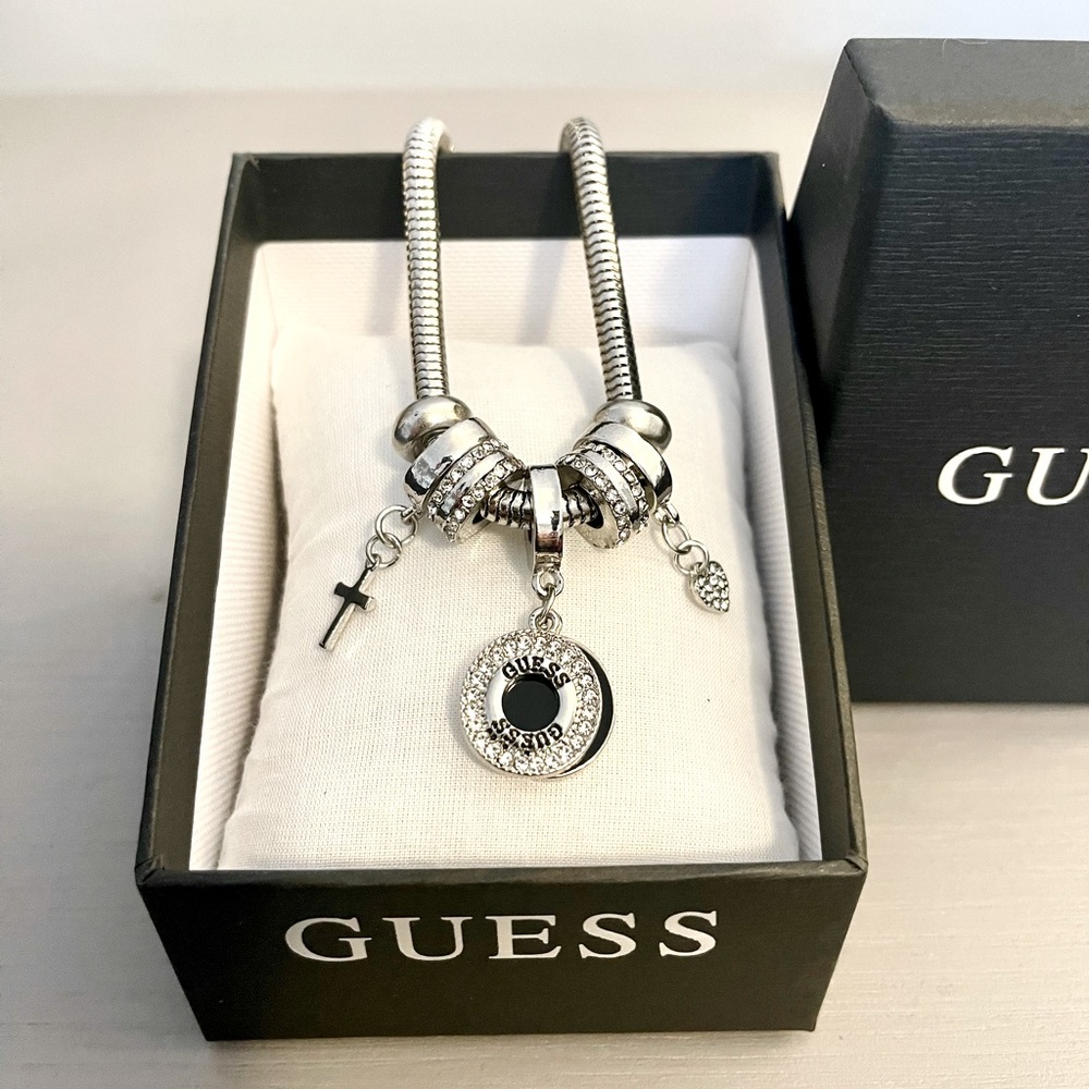 Guess charm necklace NEW!